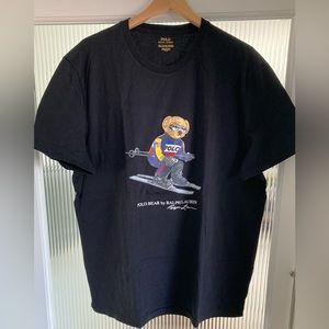 EUC 2XL Polo Ralph Lauren Alpine Racing Ski Bear Tee T-Shirt
